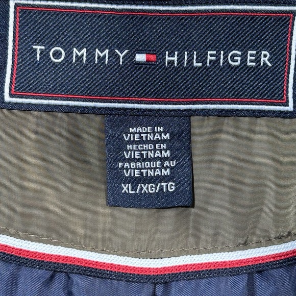 Tommy Hilfiger Women's Fur Mid-Length Puffer Hooded Belt Jacket XL Olive Green - Picture 6 of 7